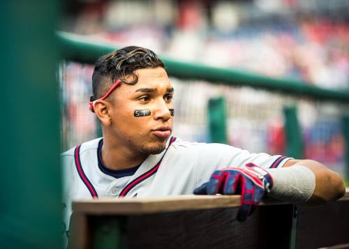 Johan Camargo in the Dugout photograph, 2017 June 14