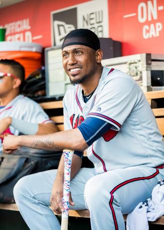 Julio Teheran in the Dugout photograph, 2017 June 14