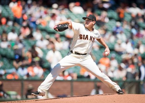 Matt Moore Pitching photograph, 2017 April 27