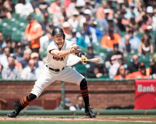 Hunter Pence Batting photograph, 2017 April 27