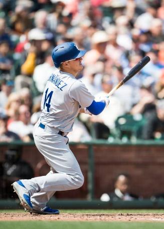 Enrique Hernandez Batting photograph, 2017 April 27