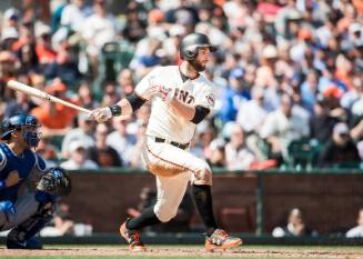 Brandon Belt Batting photograph, 2017 April 27