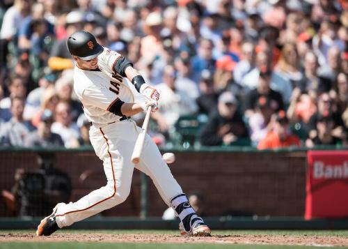 Buster Posey Batting photograph, 2017 April 27