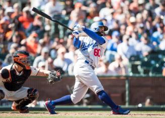 Andrew Toles Batting photograph, 2017 April 27