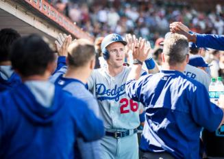 Chase Utley in the Dugout photograph, 2017 April 27