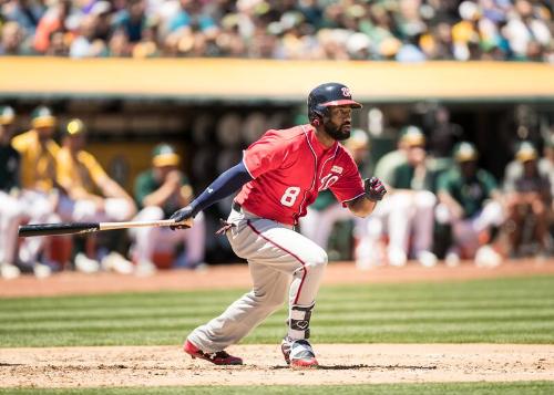 Brian Goodwin Batting photograph, 2017 June 03