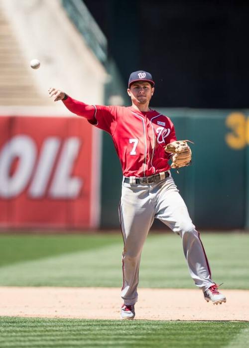 Trea Turner Throwing photograph, 2017 June 03