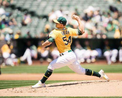 Sonny Gray Pitching photograph, 2017 June 04