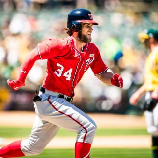 Bryce Harper Baserunning photograph, 2017 June 04