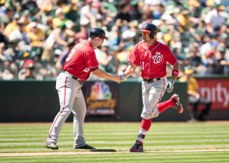 Bob Henley Congratulating Ryan Zimmerman photograph, 2017 June 04