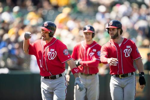 Teammates Congratulating Ryan Zimmerman photograph, 2017 June 04