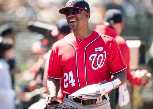 Jacque Jones in the Dugout photograph, 2017 June 04