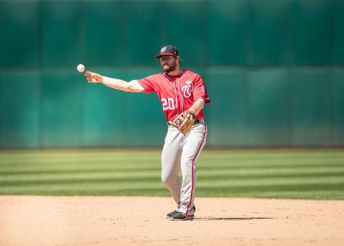 Daniel Murphy  Throwing photograph, 2017 June 04