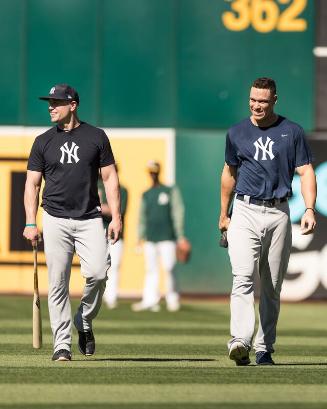 Matt Holliday and Aaron Judge photograph, 2017 June 16