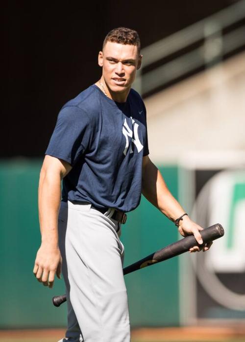 Aaron Judge during Batting Practice photograph, 2017 June 16