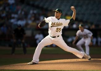 Sean Manaea Pitching photograph, 2017 June 16