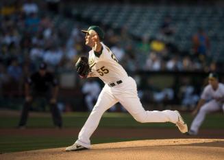 Sean Manaea Pitching photograph, 2017 June 16