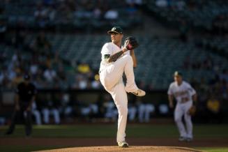 Sean Manaea Pitching photograph, 2017 June 16