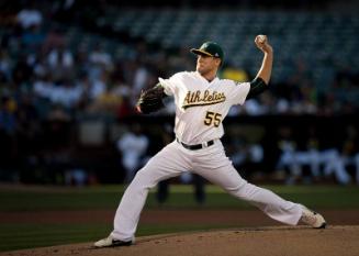 Sean Manaea Pitching photograph, 2017 June 16