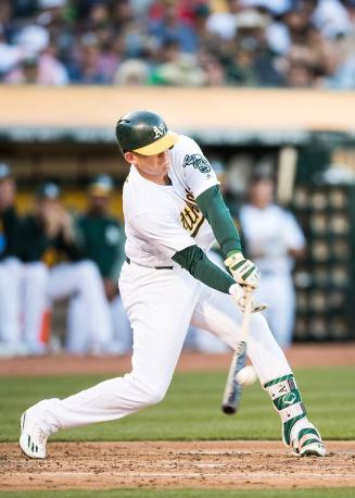 Ryon Healy Batting photograph, 2017 June 16