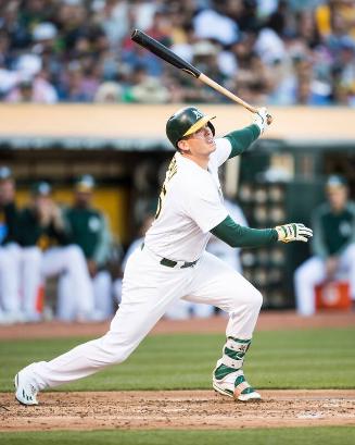 Ryon Healy Batting photograph, 2017 June 16