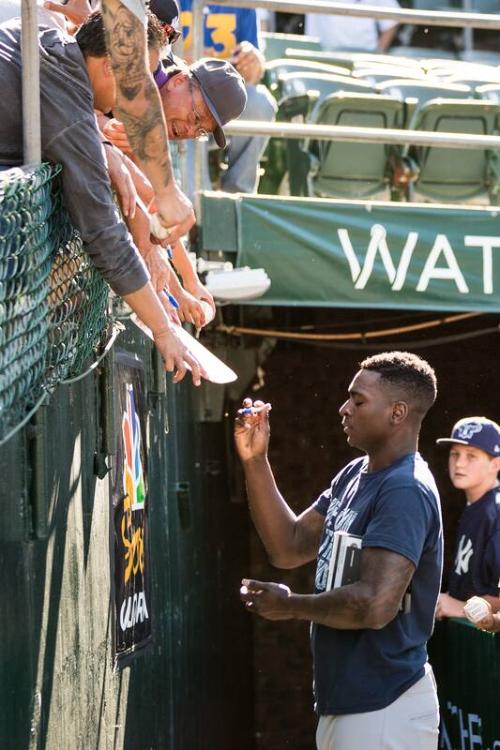 Didi Gregorius Signing Autographs photograph, 2017 June 16