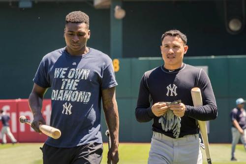 Didi Gregorius and Ronald Torreyes During Batting Practice photograph, 2017 June 17