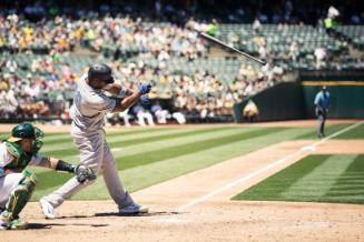 Chris Carter Batting photograph, 2017 June 17