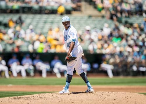 Jharel Cotton Pitching photograph, 2017 June 18