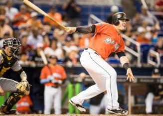 Justin Bour Batting photograph, 2017 April 30