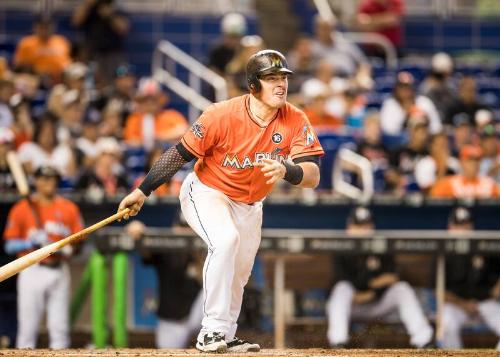 Justin Bour Batting photograph, 2017 April 30