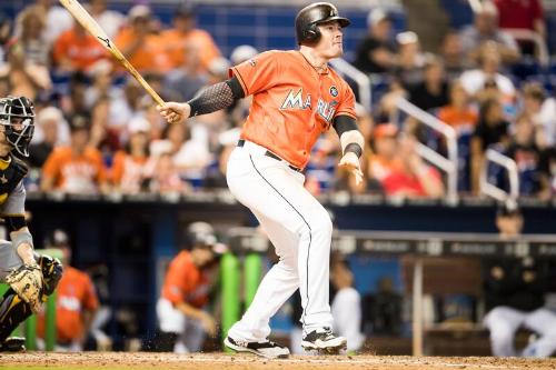 Justin Bour Batting photograph, 2017 April 30