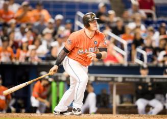 Justin Bour Batting photograph, 2017 April 30