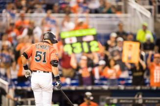 Ichiro Suzuki Batting photograph, 2017 April 30