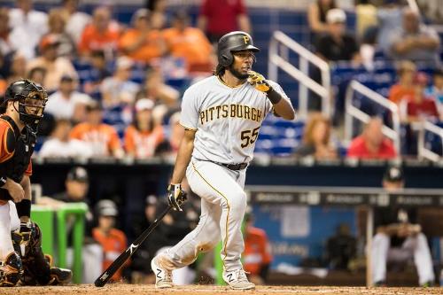 Josh Bell Batting photograph, 2017 April 30