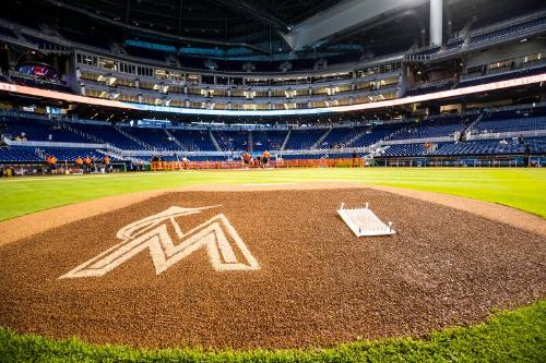 Marlins Park Groundskeeping photograph, 2017 April 30