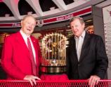 Red Schoendienst with Trophy photograph, 2017 June 06