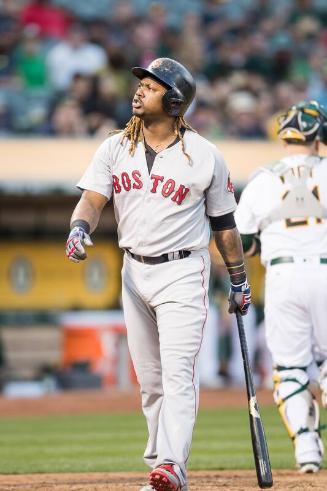 Hanley Ramirez on the Field photograph, 2017 May 18