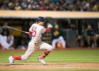 Mookie Betts Batting photograph, 2017 May 18