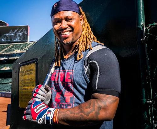 Hanley Ramirez during Batting Practice photograph, 2017 May 18