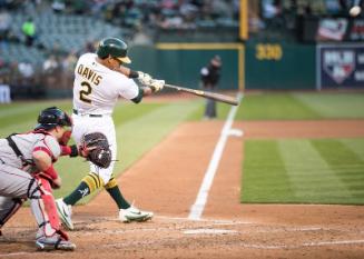 Khris Davis Batting photograph, 2017 May 18