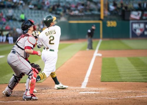 Khris Davis Batting photograph, 2017 May 20