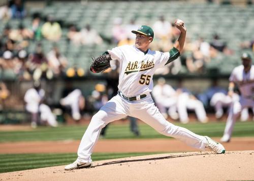 Sean Manaea Pitching photograph, 2017 May 20