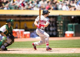 Andrew Benintendi Batting photograph, 2017 May 20