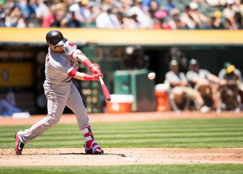 Christian Vazquez Batting photograph, 2017 May 20