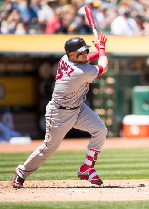 Christian Vazquez Batting photograph, 2017 May 20