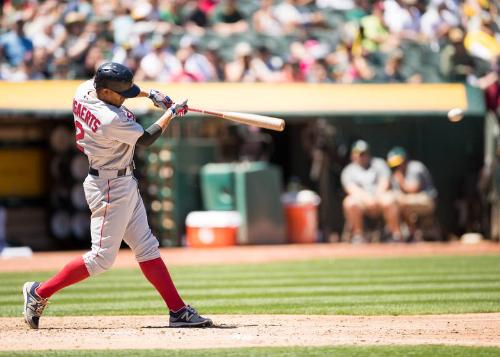 Xander Bogaerts Batting photograph, 2017 May 20