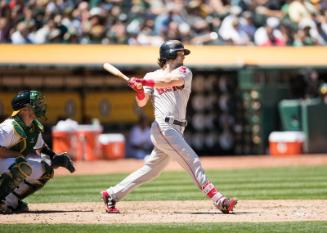 Andrew Benintendi Batting photograph, 2017 May 20