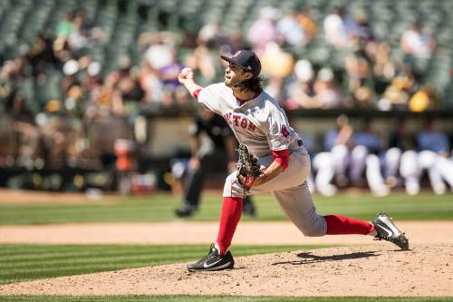 Noe Ramirez Pitching photograph, 2017 May 20