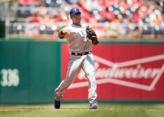 Adrian Beltre Throwing photograph, 2017 June 10